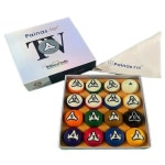 8A 2-1/4 인치 고품질 풀 공 새로운 디자인 현대 수지 16/박스 판매 : 사삼산업