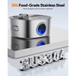 강아지 분수 스테인리스 스틸, 11L/2.8갤런 대형 반려동물 분수, 2 WF400 Dog Fountain : 파랑17초록