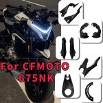 CFMOTO cf 675NK 수정용으로 연료 탱크 캡 체인 가드 전면 램프 커버 캘리퍼 열 차폐 장치를 포함합니다. 물 : 엘렘조