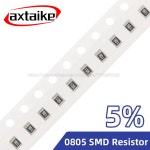 5 0805 SMD 저항기 0R 10M 1/8W 1 10 15 22 47 51 100 200 330 470 510 옴 1K 2 2K 10K 100K 1R 10R 100R 220R : 오십육플렉스