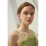 폴리머 클레이 라탄 플라워 귀걸이 보호 핸드메이드 직조 성명 경량 드롭 댕글 여성용 주얼리 선물 : 금윤샵