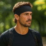 달리기, 요가, 헬스장, 운동, 테니스, 농구를 위한 헤어 앤 소프트, 흡수 2팩 u2013 신축성, 그레이 리 드라이 남녀용 밴드, 스포츠 헤드밴드 퀵... 