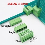 5세트 2EDG2 54mm 5 08 15EDG3 5mm 3 81 2/3/4/5/6/8핀 PCB 스크류 터미널 블록 수컷 플러그 암컷 소켓 핀 헤더 와이어 커넥터... 