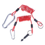 효율적인 트레일러 분리형 케이블 4Ft RV 견인 트레일러용 스프링 분리형 코일 케이블 비상 연결용 비상용 : 한운상사