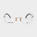 미니마 MINIMA 5C R037 핑크 골드 브러쉬트 안경 : 스타일선글