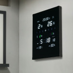 루나리스 LED 대형 GPS 사무실 식당 디지털 전자달력 벽시계 개업선물 벽걸이 시계 : 쇼핑판다