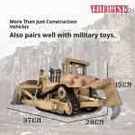 D9R 1/18 사막 노란색 굴착기 전동 RC 원격 조종 장난감 모델 트랙터 생일 선물 데린 : 다이렉트상점