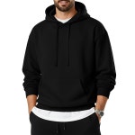 오 남성 루즈핏 미드웨이트 후드 풀오버 프렌치 테리 긴팔 스웨트셔츠 포켓 포함 Dcf904-grey Small : 미구대상회