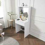 아실리 600화장대 서랍 수납 초등학생 중학생 주니어화장대 화이트 : 가구본