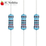 20pcs 1/2W 금속 필름 저항기 0 5W 1R 1M 2 2R 4 7R 10R 22R 47R 100R 220R 470R 1K 10K 100K 7 10 22 47 100 220 : 오십육플렉스