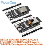 ESP32S3 WROOM N16R8 CAM 개발 코어 보드 모듈 OV2640/5640/OV3660 카메라 무선 WiFi+블루투스 : 공작글로벌온