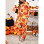 메이솔리 여성 할로윈 재미있는 피자 파자마 성인 원피스 코스프레 푸드 코스튬 Pizza X-Small : 너른마루