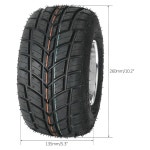 ZXTDR 프론트 10x4.50-5 Go 카트 휠 레이서 타이어 10x4.50x5 및 휠 허브 17mm 3 스터드 스티어링 스핀들, 미니 바이크 ATV 쿼드 드 트... 