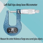 볼팁 마이크로미터 롱 딥 보우 대형 중심 두께 150mm 좌측 구면 렌즈 R 게이지 : 가온tech