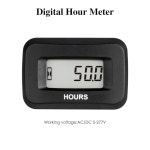 제이론 디지털 LCD 시침계 AC/DC 5V ~ 277V, 카운트다운 타이머, ZTR 잔디 깎는 트랙터 발전기 클럽 카 워셔 마린 ATV 모터 용 데이터... 