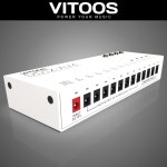 VITOOS 비투스 DD12-AV4 Fully Isolated 이펙터 파워서플라이 12구 : 피엘샵PLshop