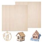 6팩 배스우드 시트 1/8 12 X8 합판 3MM 레이저 각인 블랭크 미완성 목재 공예 : 퀵샵몰