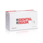 100%국산자재 하하 수술용 덴탈마스크 50매 3중구조 부드러운 안심마스크 (대형), 화이트, 1개 : 구강용품 해피키즈몰