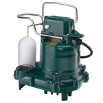 Zoeller 57-0004, 모델 E57 마이티메이트 주철 배출 펌프 .3 HP, 230 볼트, 1 상, 1-1/2 인치 방전, 43 GPM Max, 19.25 피트 맥스 헤드... 