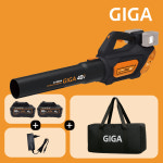 기가 40V 무선 송풍기 충전 블로워 대포 낙엽 제설기 G-9004 4.0Ah 배터리 2개 : 제이스타