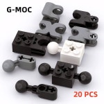 G MOC 20 개/몫 빌딩 블록 57909 92013 93571 17114 50923 볼 커넥터가있는 메카 조인트 하이테크 아이 선물 DIY : 우리마을해외창고