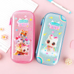 랜덤 위시캣 투명 엠보 필통 캐릭터학용품 초등학생펜필통 캐릭터문구 문구 캐릭터필통 팬시 준비물 학용품 초등학생학용품 : 라퓨엘팜므