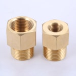 암에서 수 M14 1 5 G1/2 W21 8 에서 G5/8 OD 22 7mm 황동 어댑터 가스 커넥터, 어항 실린더 수족관 CO2 레귤레이터, to 21.8mm... 