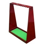 원목 골프채 거치대 꽂이 18폴 정리 보관대 연습장 진열대 정리대 실내 골프클럽 버건디와인 : 에브리 씩스