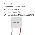 TES1 7102 7103 반도체 전화 냉각용 3A 기기 열전기 2A 4V 펠티어 냉동  TES1 7102 : 더블엠로지스원