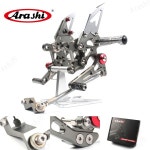 아라시 APRILIA RSV4 R/팩토리 2009 - 2012 CNC 조절식 발판 라이더 리어셋 RSV 4R 2010 2011 09 10 11 12 : 디오로직스