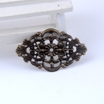 -50Pcs 선조 랩 커넥터 금속 공예 장식 DIY 결과 고대 청동 패턴 중공 32x55mm J0584 : 에이스동국상사
