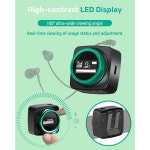 모니터 시스템, LED 스크린 수신기 및 충전 케이스 송신기 내장 CUE 마이크 포함 5.8GHz IEM 스위처블 스테레오, 4채널 설계 1-10 지원... 