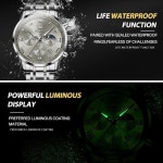 OLEVS 시계 남성용 클래식 남성 드레스는 읽기 쉬운 라지 시계입니다 페이스 파라 홈브레 손목시계 캐주얼 고급 릴로제 아날로그 G5529-G... 