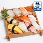 DIY 초밥 재료 (새우 한치 장어 문어 계란 게맛살 연어 가리비 유부) 초재료 초밥 만들기 : 인어교주해적단