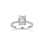 결혼식 생일 선물용 PHNIBIRD 래디언트 컷 약혼 반지 시뮬레이션 옐로우/퍼플/레드/화이트 페이크 다이아몬드 스털링 실버 큐빅 지르코니아... 