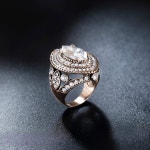 CKHAO 여성 반지 - 32mm 터키 스타일 화이트 보석 빈티지 주얼리 J0769WHITE : BOS마켓