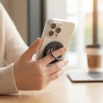 [1+1이벤트]지피 맥세이프 실리콘 핑거링 양면 자석 그립톡 홀더 : 주식회사 지피