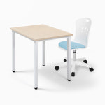 W800 포미화이트 학교 학원 책걸상세트S0639 : 하이솔로몬가구