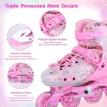 베즐로퍼스 인라인 스케이트, 어린이, 소녀, 소년, 청소년, 초급 및 고급용 라이트 : 타다직구3