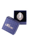 CKHAO 여성 반지 - 32mm 터키 스타일 화이트 보석 빈티지 주얼리 J0769WHITE : BOS마켓