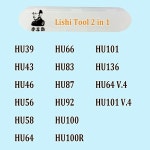 몽테조이 Lishi 2 in 1  S09 YA4/Y11 PGO2 SQDL SAR12R J6 J7 SIP16 HU36 NH2/B5 GM25R 자동차 키용 자물쇠 : 제로바이이