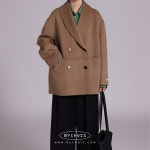 핸드메이드 오버핏 울100 하프코트(2col)자켓 : 바이초이스