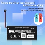 KUAQQ HAC-006 배터리, 닌텐도 스위치 HAC-015 HAC-016 좌우 조이콘 컨트롤러용 680mAh 교체 배터리 업그레이드 (2팩) : 일리아커머스