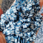 200g DIY 공예 점액 뿌리 수지 파란색 우유 병 폴리머 클레이 조각 : 마이루스토어