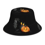 HJFCZH 고스트 캐슬 사진 반사 버킷햇 - 남녀 공용 자외선 차단 헤드웨어 블랙 : 담은세상