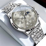 OLEVS 시계 남성용 클래식 남성 드레스는 읽기 쉬운 라지 시계입니다 페이스 파라 홈브레 손목시계 캐주얼 고급 릴로제 아날로그 G5529-G... 