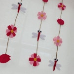 해피콩 펠트 코스모스 모빌 (1줄) 가을 환경구성 : 해피콩 happykong