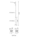 기본형가로등/360,000원/가로등주/높이4M/   모델명: NR-32000 : 전주암대