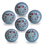 노바엠 6팩 스테인리스 스틸 디핑 볼 지중해 디자인의 3 74인치 소형 소스 샤르쿠테리 간장 향신료 타파스 아침 식사 테이블 튤립의 춤... 