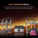 Creality SpacePi X4 필라멘트 건조기 스풀 최대 80개 ℃ 모든 3D 프린터를 위한 이중 독립 가열 챔버 자동 무음 원본 : 시드컴퍼니8